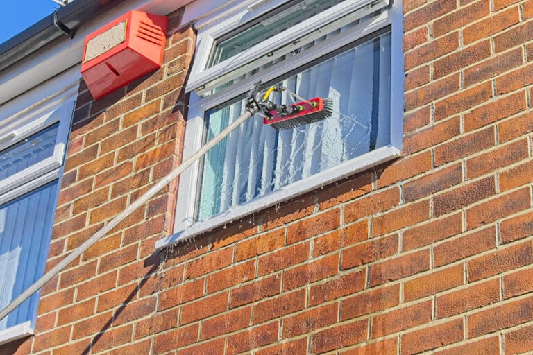 Windows cleaned using purified water